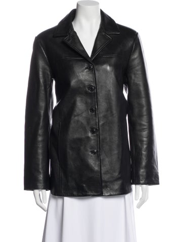 Pre-owned Veda X Reformation Leather Blazer In Multi