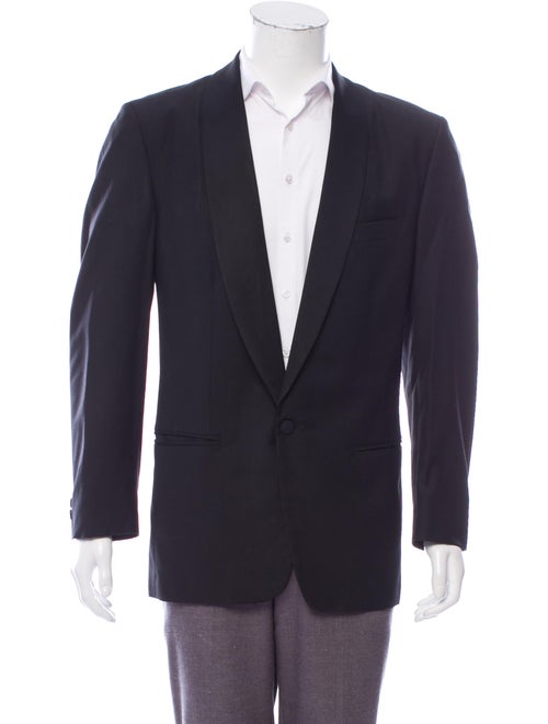 Versus Wool Tuxedo Jacket black