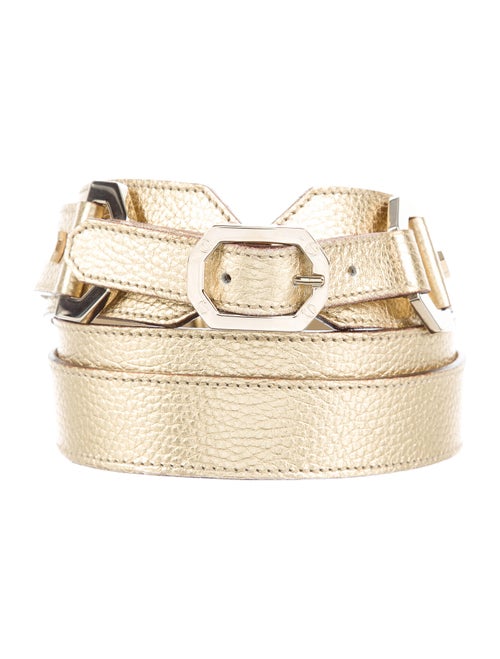 Versus Leather Belt Gold