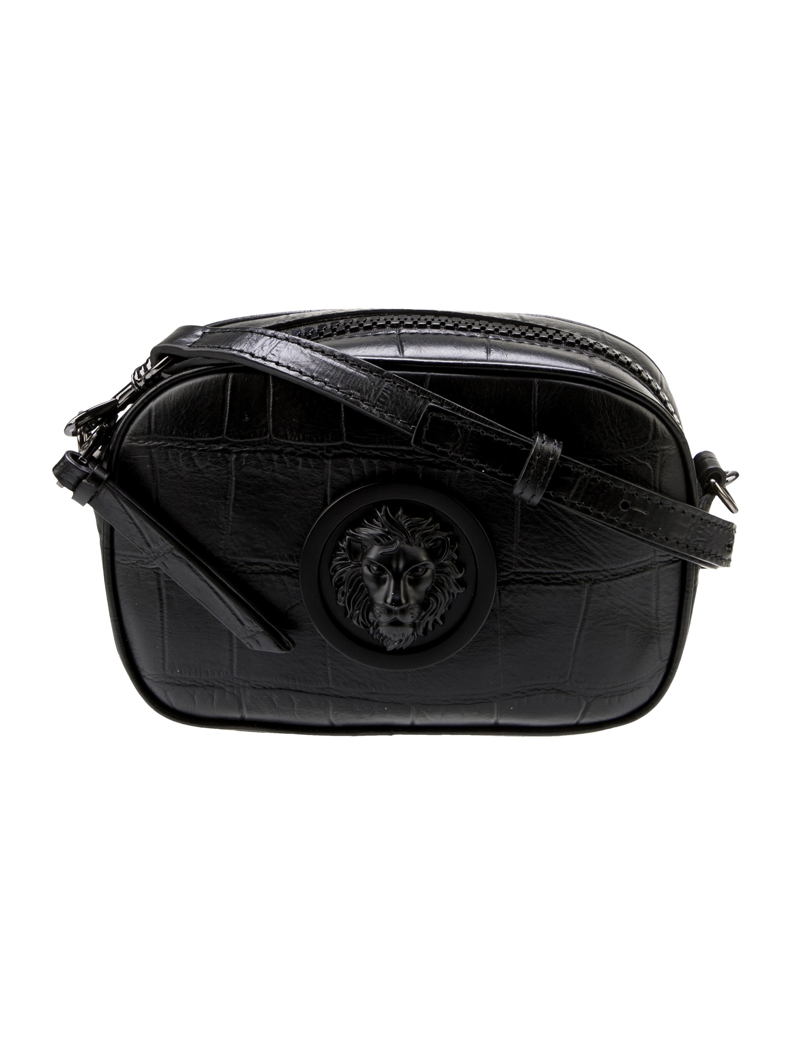 Versus Versace Leather Crossbody Bag Black Crossbody Bags, Handbags