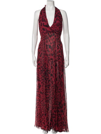 Versus Versace Silk Long Dress