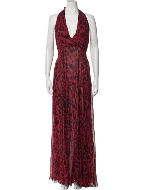 Versus Versace Silk Long Dress