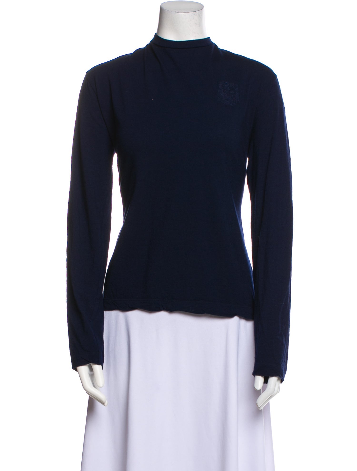 Versus Versace Wool Mock Neck Top