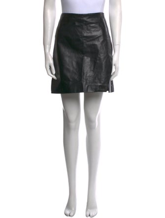 Versus Versace Leather Mini Skirt