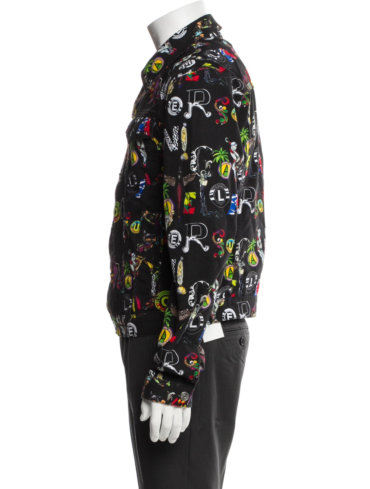 Versus Versace Printed Trucker Jacket