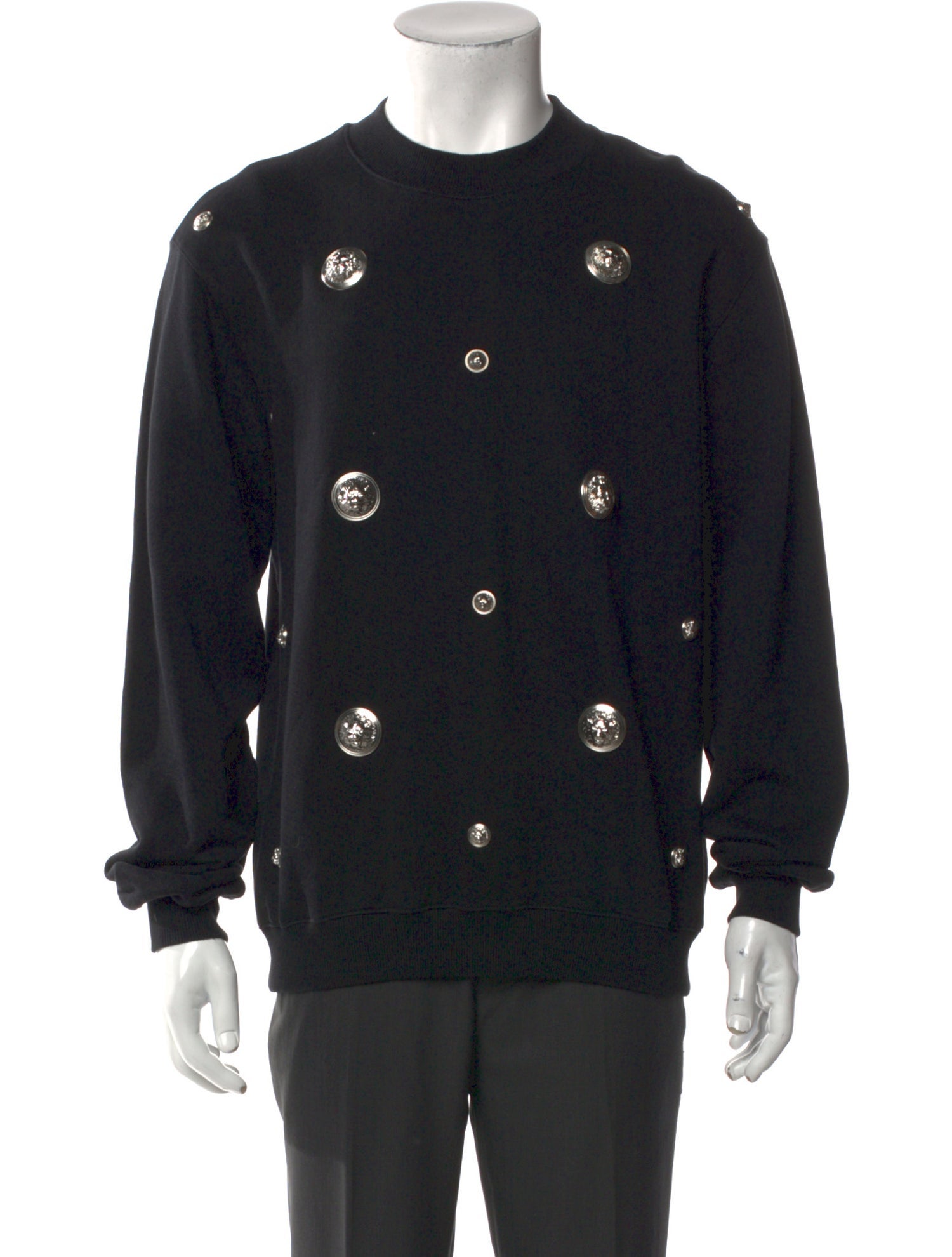 Versus Versace Crew Neck Long Sleeve Cardigan