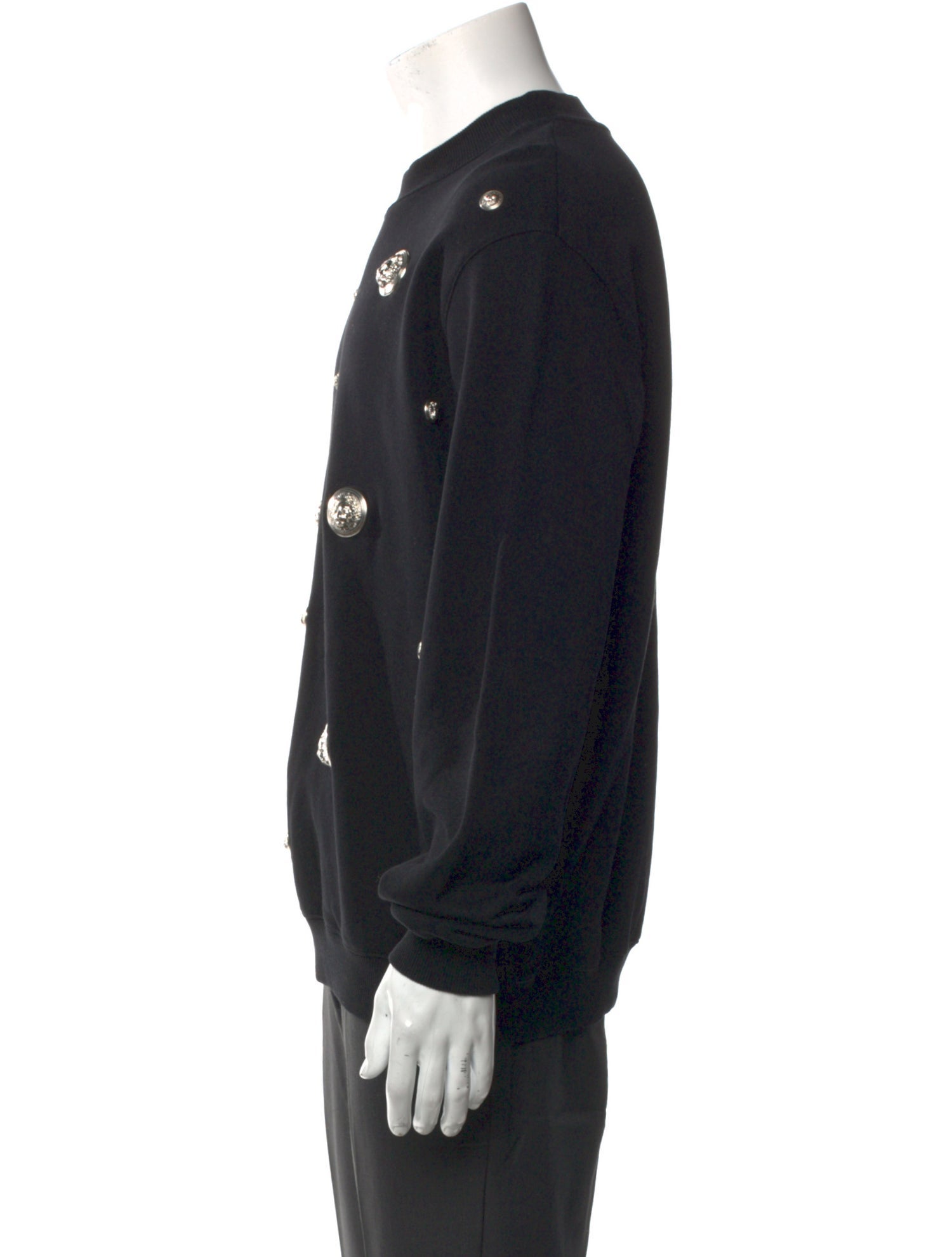 Versus Versace Crew Neck Long Sleeve Cardigan