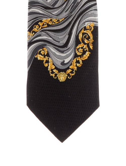 Versus Versace Pattern Print Silk Tie