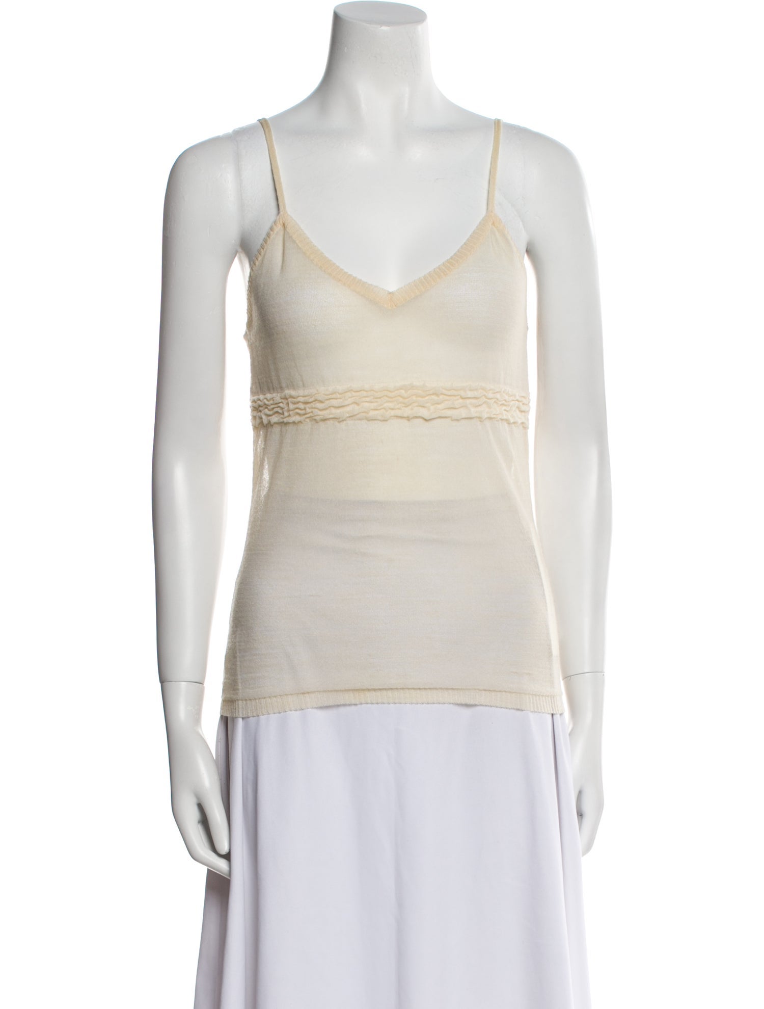 Versus Versace Mohair V-Neck Top