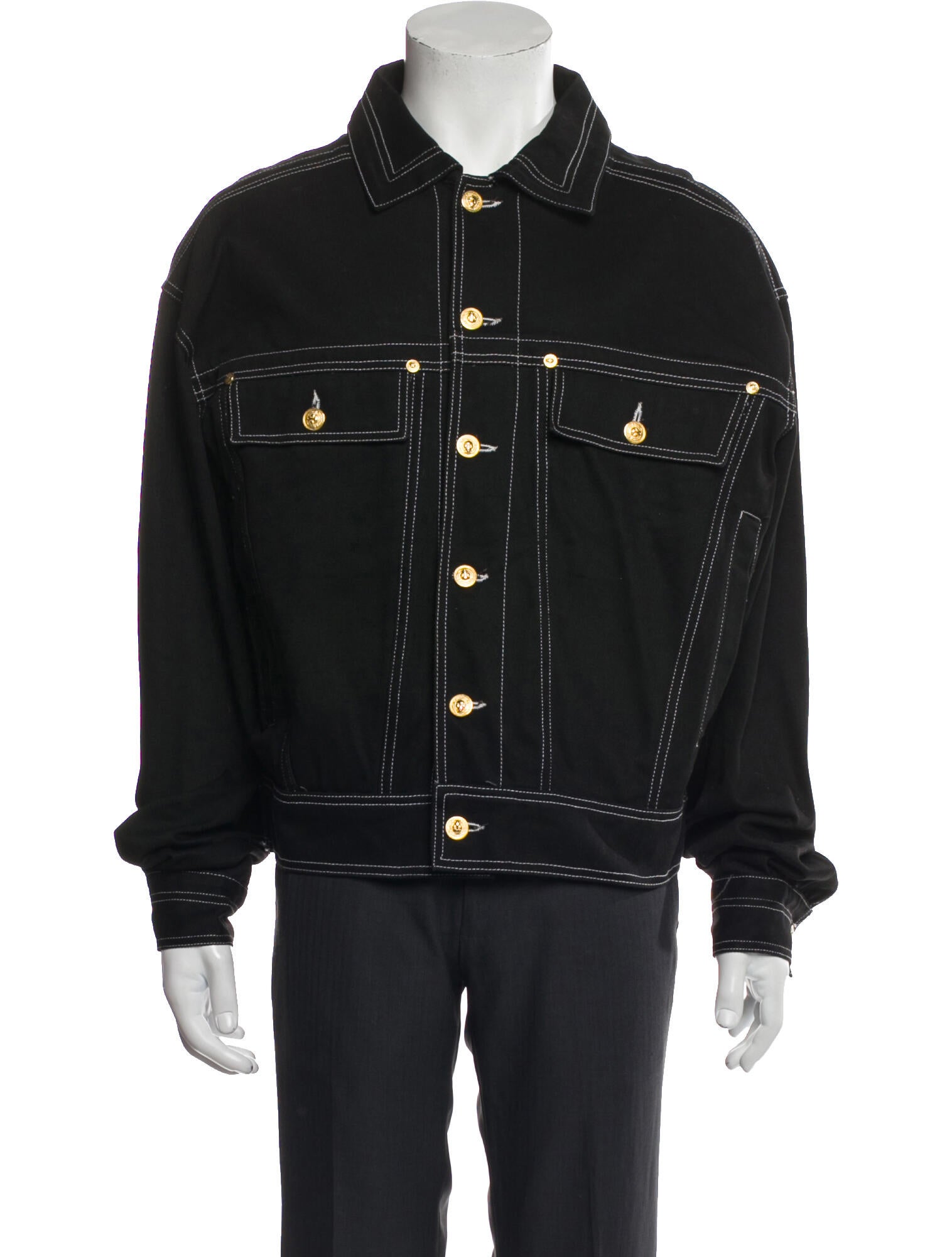 Versus Versace Vintage 1992 Elton John 'The One Tour' Denim Jacket