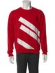 Versus Versace Colorblock Pattern Crew Neck Sweatshirt