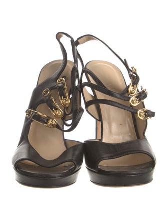 Versus Versace Leather Slides