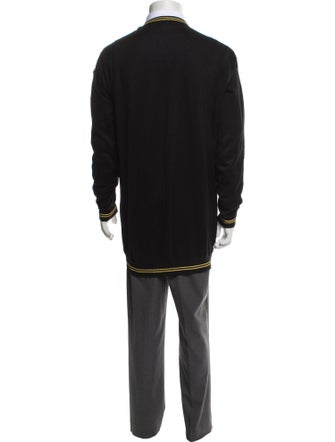 Versus Versace Graphic Print V-Neck Cardigan