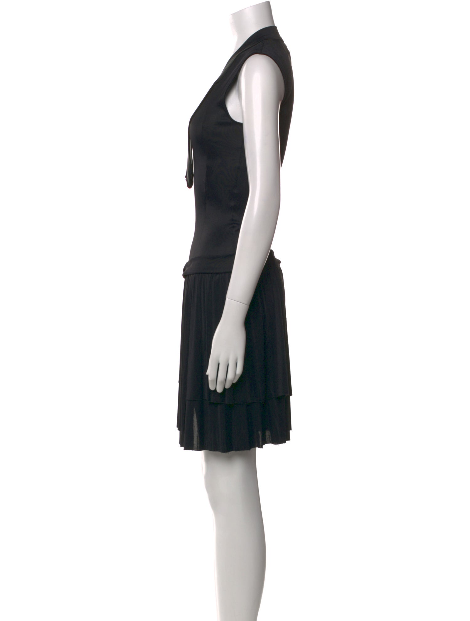 Versus Versace V-Neck Knee-Length Dress