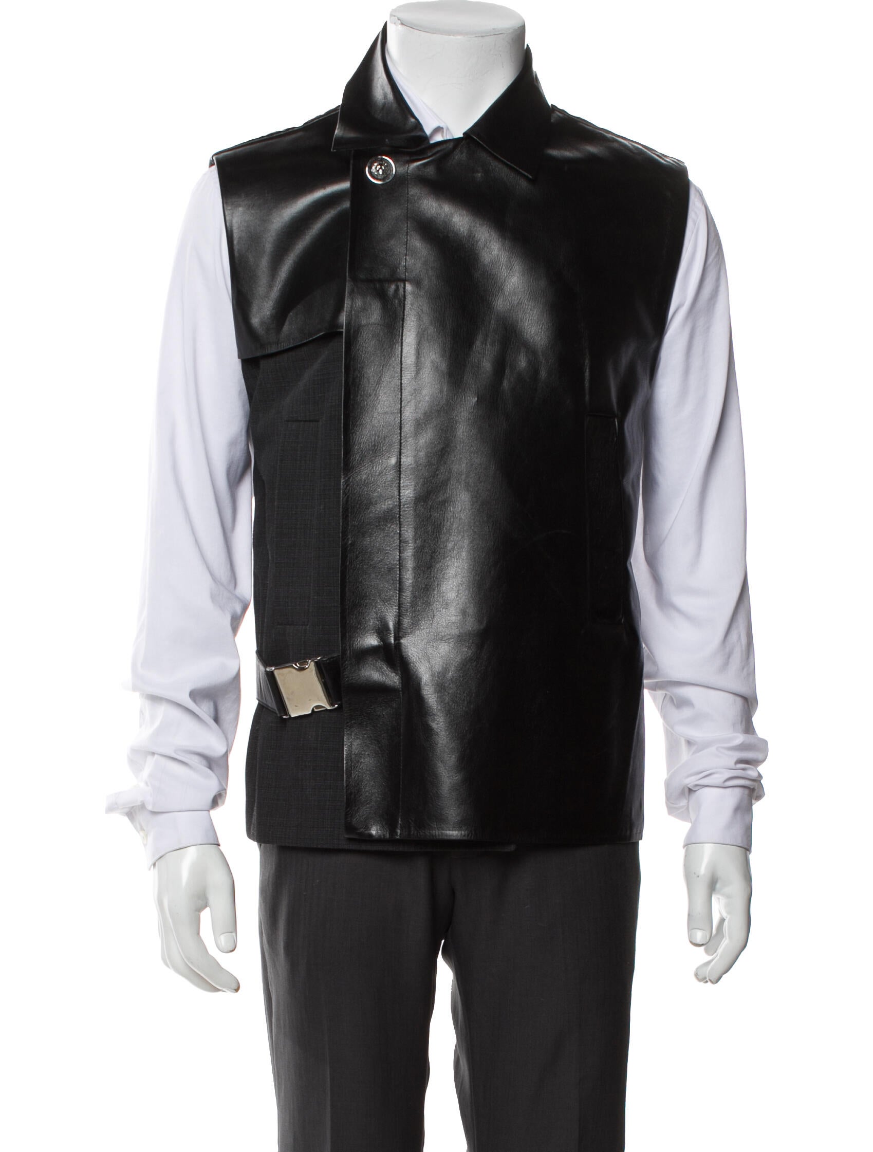 Versus Versace Leather Vest