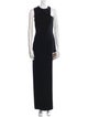 Versus Versace Crew Neck Long Dress
