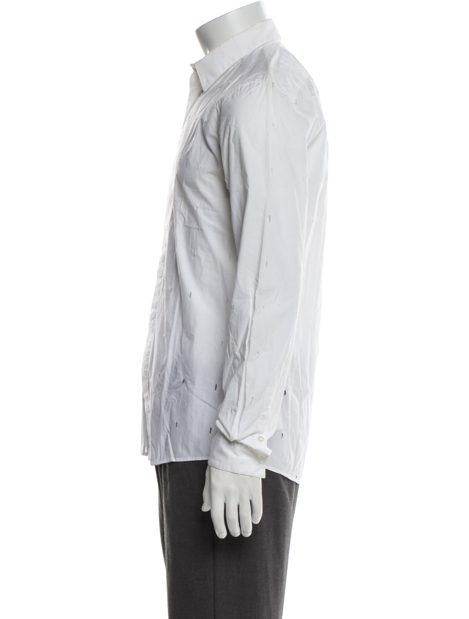 Versus Versace Long Sleeve Tuxedo Shirt