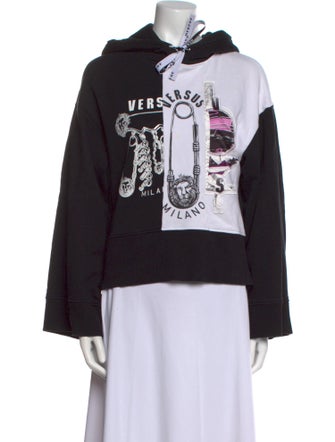 Versus Versace Graphic Print Crew Neck Sweatshirt