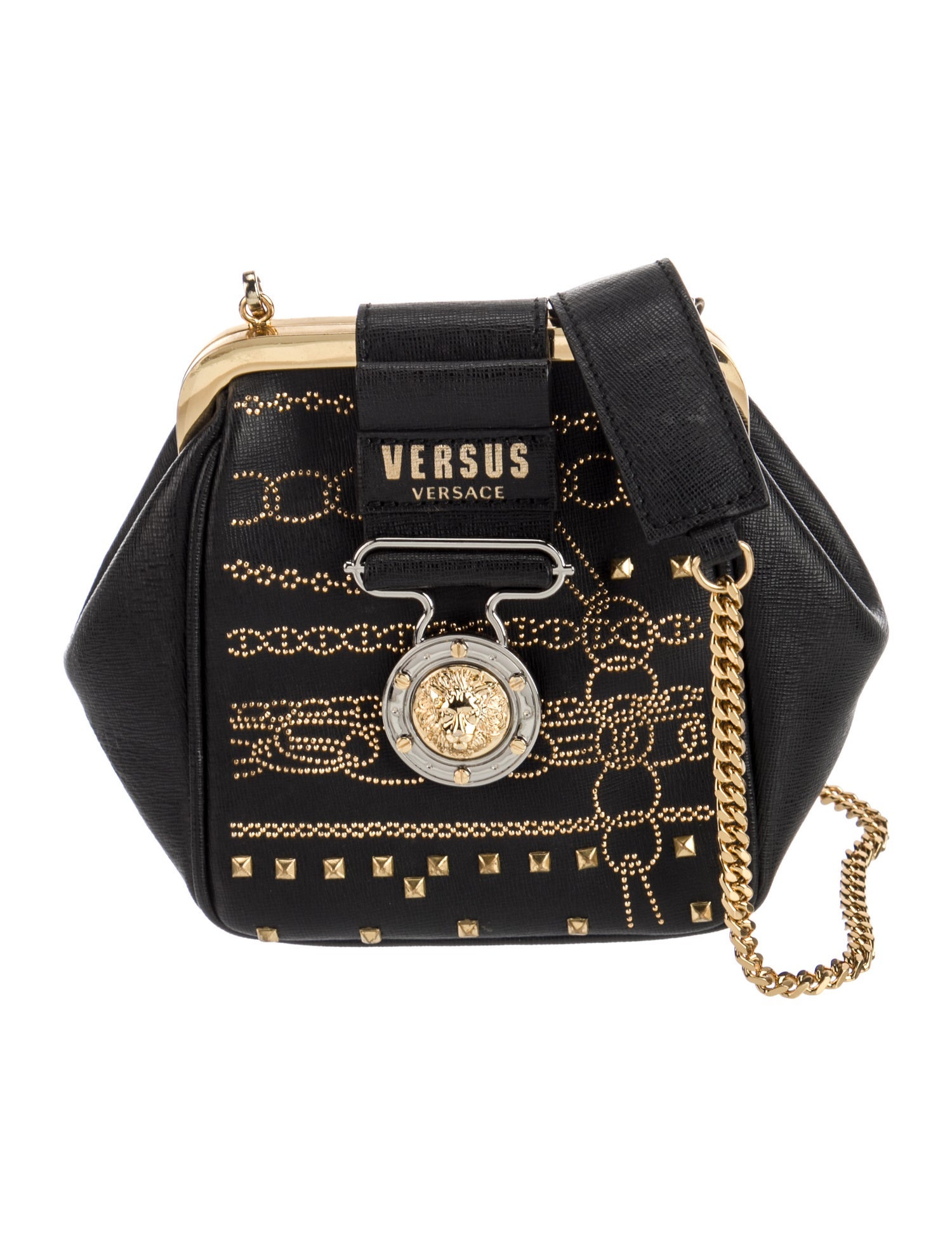 Versus Versace Saffiano Leather Crossbody Bag