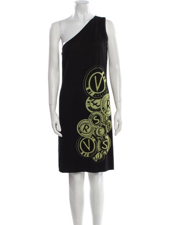 Versus Versace Printed Knee-Length Dress
