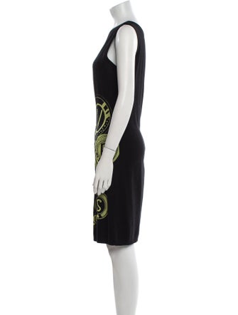 Versus Versace Printed Knee-Length Dress