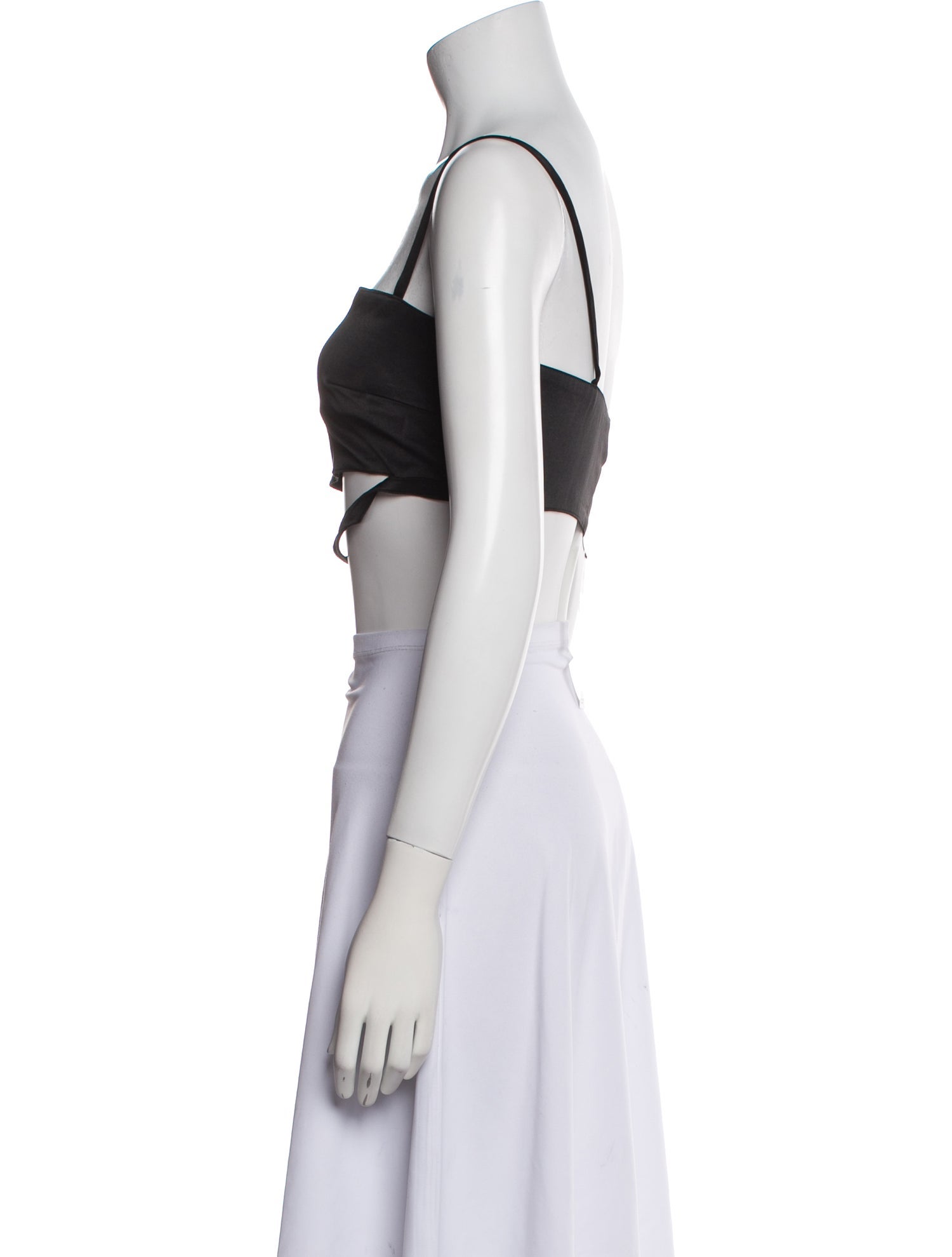 Versus Versace Square Neckline Sleeveless Crop Top