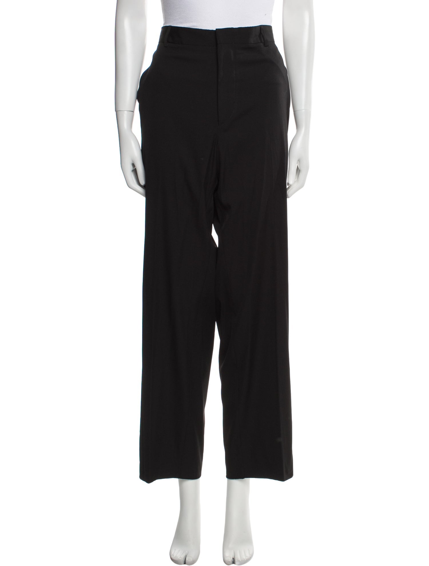 Versus Versace Virgin Wool Wide Leg Pants