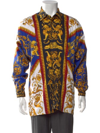 Versus Versace Printed Long Sleeve Shirt