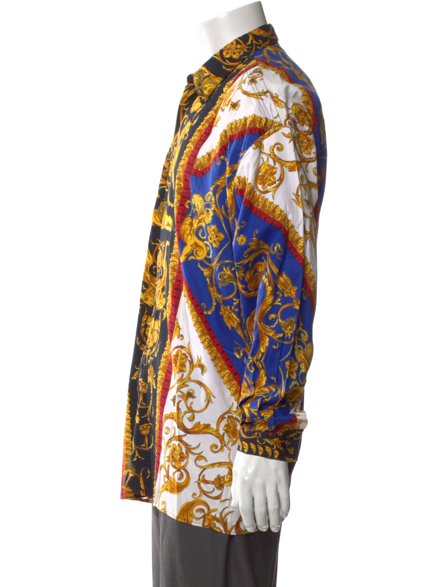 Versus Versace Printed Long Sleeve Shirt