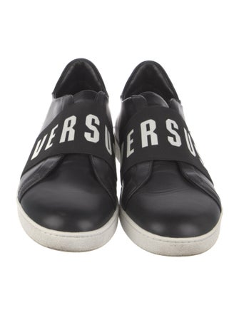 Versus Versace Vegan Leather Graphic Print Sneakers