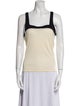 Versus Versace Square Neckline Sleeveless Top