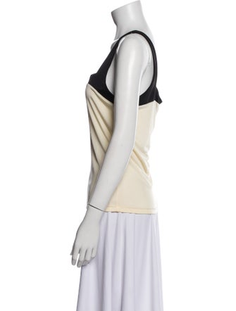 Versus Versace Square Neckline Sleeveless Top