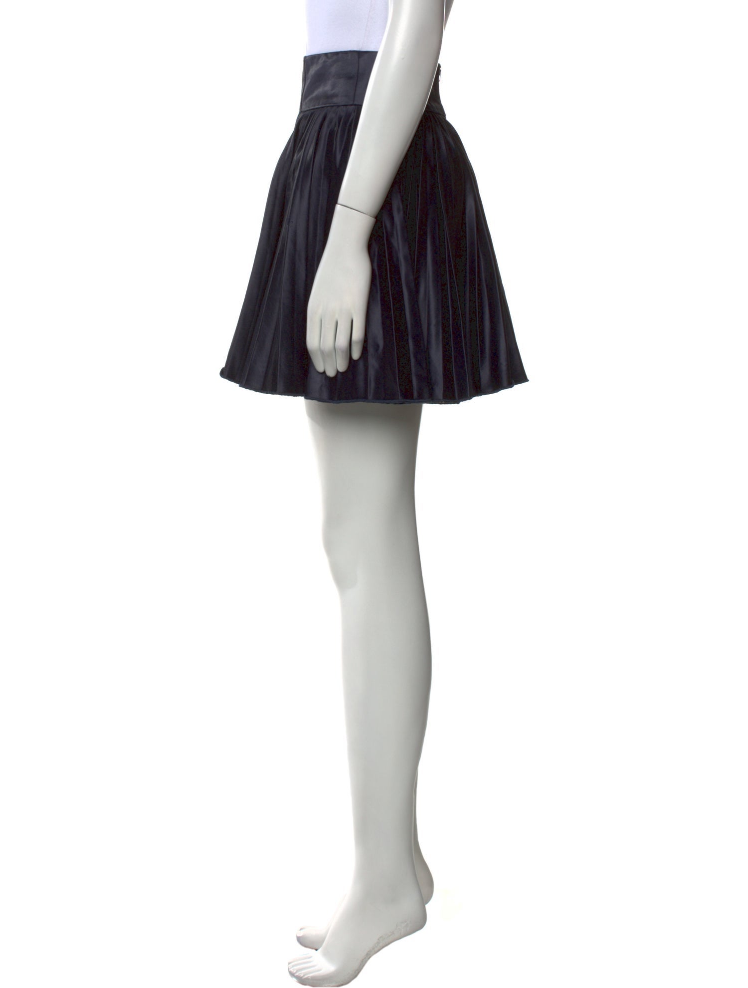 Versus Versace Pleated Accents Mini Skirt