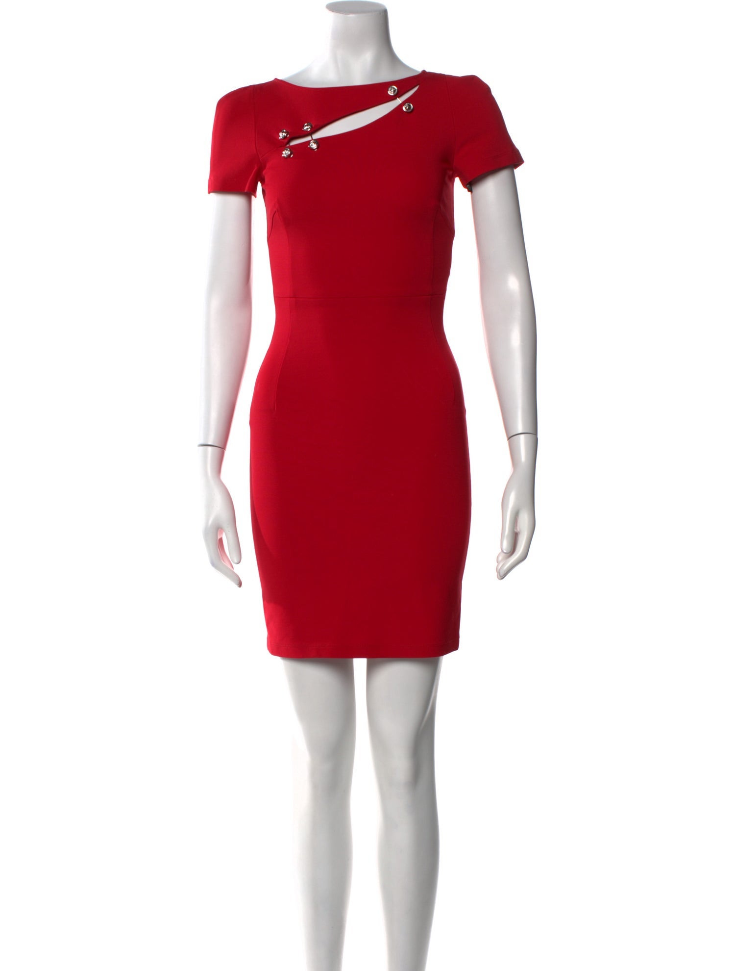 Versus Versace Bateau Neckline Mini Dress