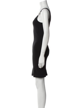 Versus Versace Scoop Neck Mini Dress