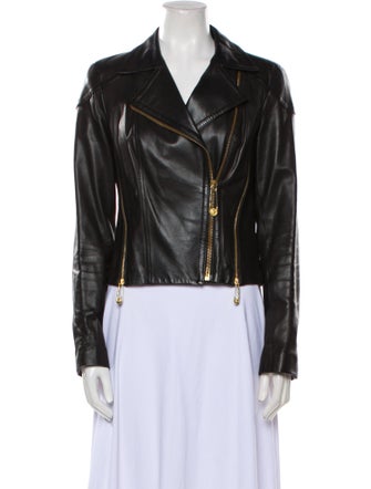 Versus Versace Leather Biker Jacket