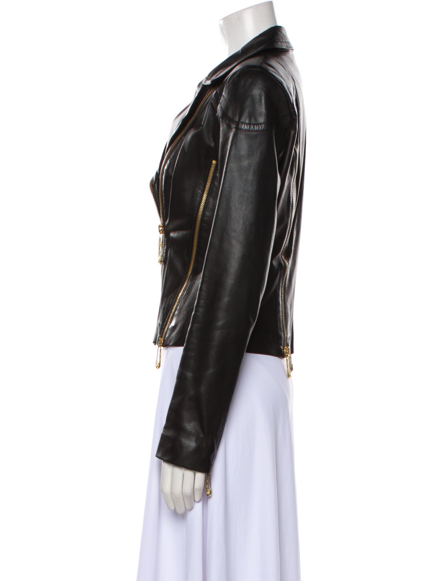 Versus Versace Leather Biker Jacket