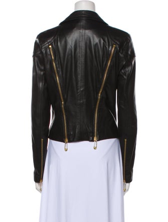 Versus Versace Leather Biker Jacket