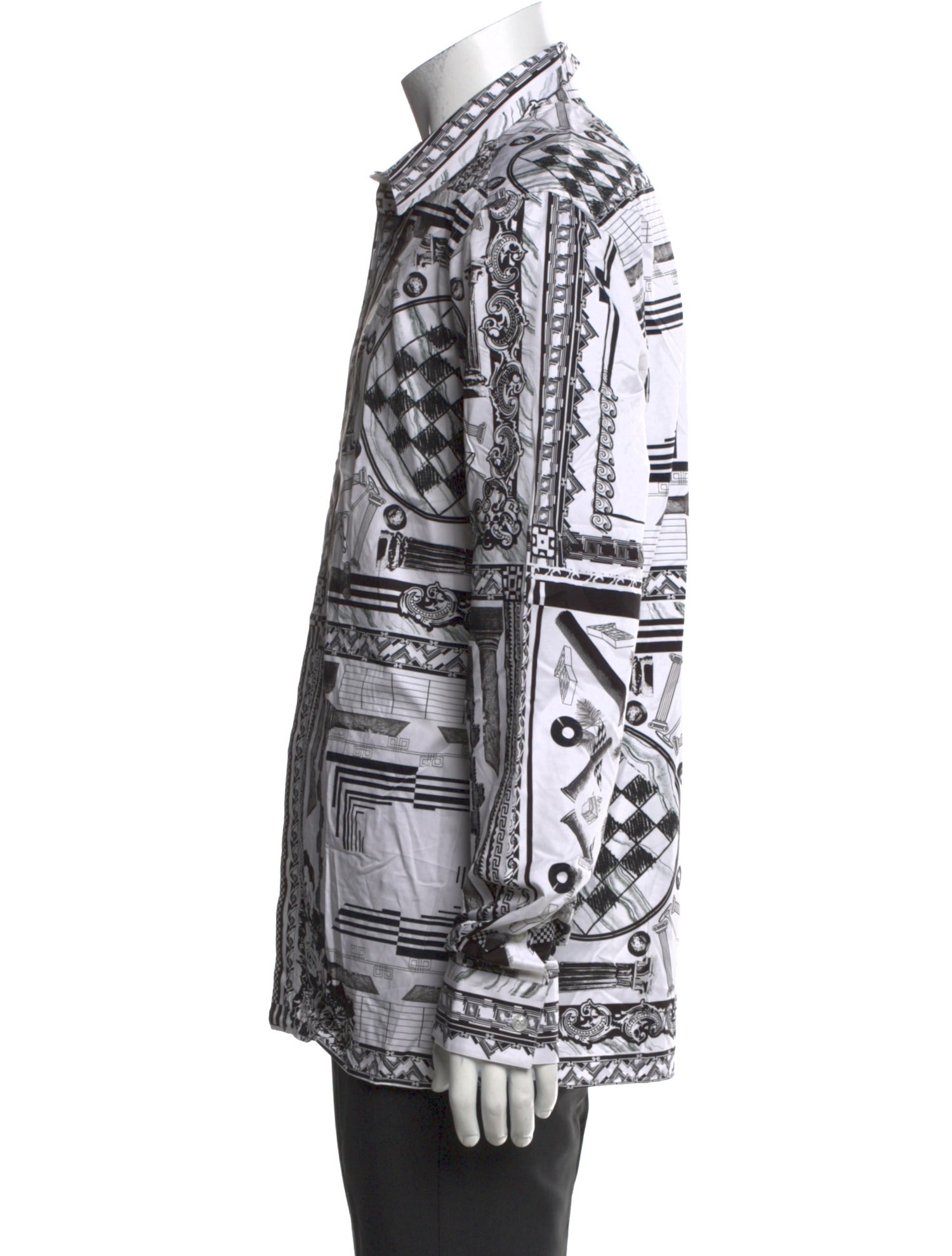 Versus Versace Printed Long Sleeve Shirt w/ Tags