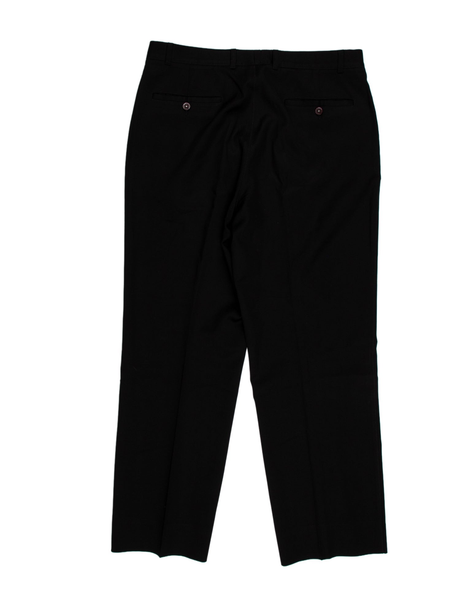 Versus Versace Virgin Wool Straight Leg Pants