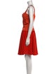 Versus Versace Square Neckline Knee-Length Dress