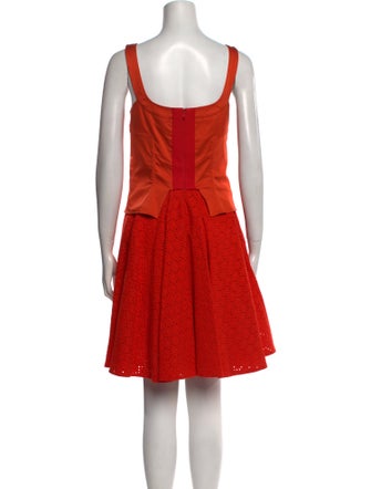 Versus Versace Square Neckline Knee-Length Dress