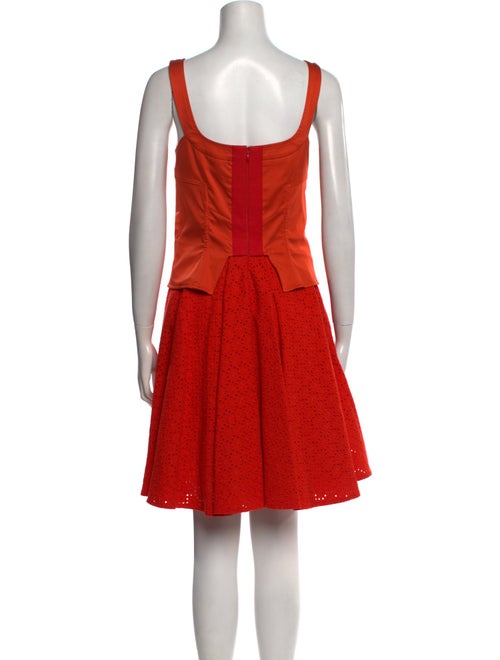 Versus Versace Square Neckline Knee-Length Dress