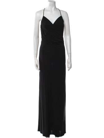 Versus Versace Cowl Neck Long Dress