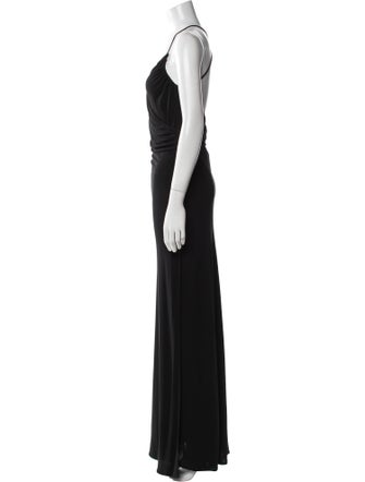 Versus Versace Cowl Neck Long Dress