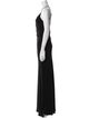 Versus Versace Cowl Neck Long Dress
