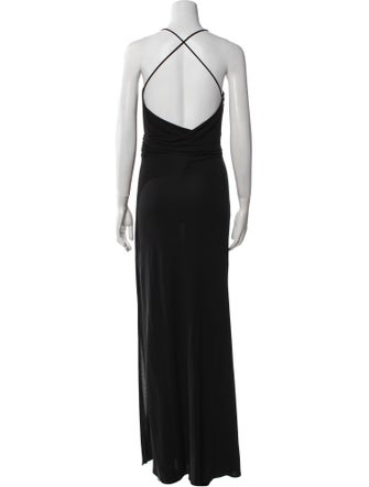Versus Versace Cowl Neck Long Dress
