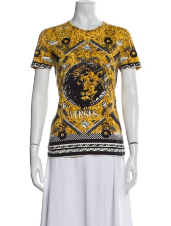 Versus Versace Paisley Print Crew Neck T-Shirt