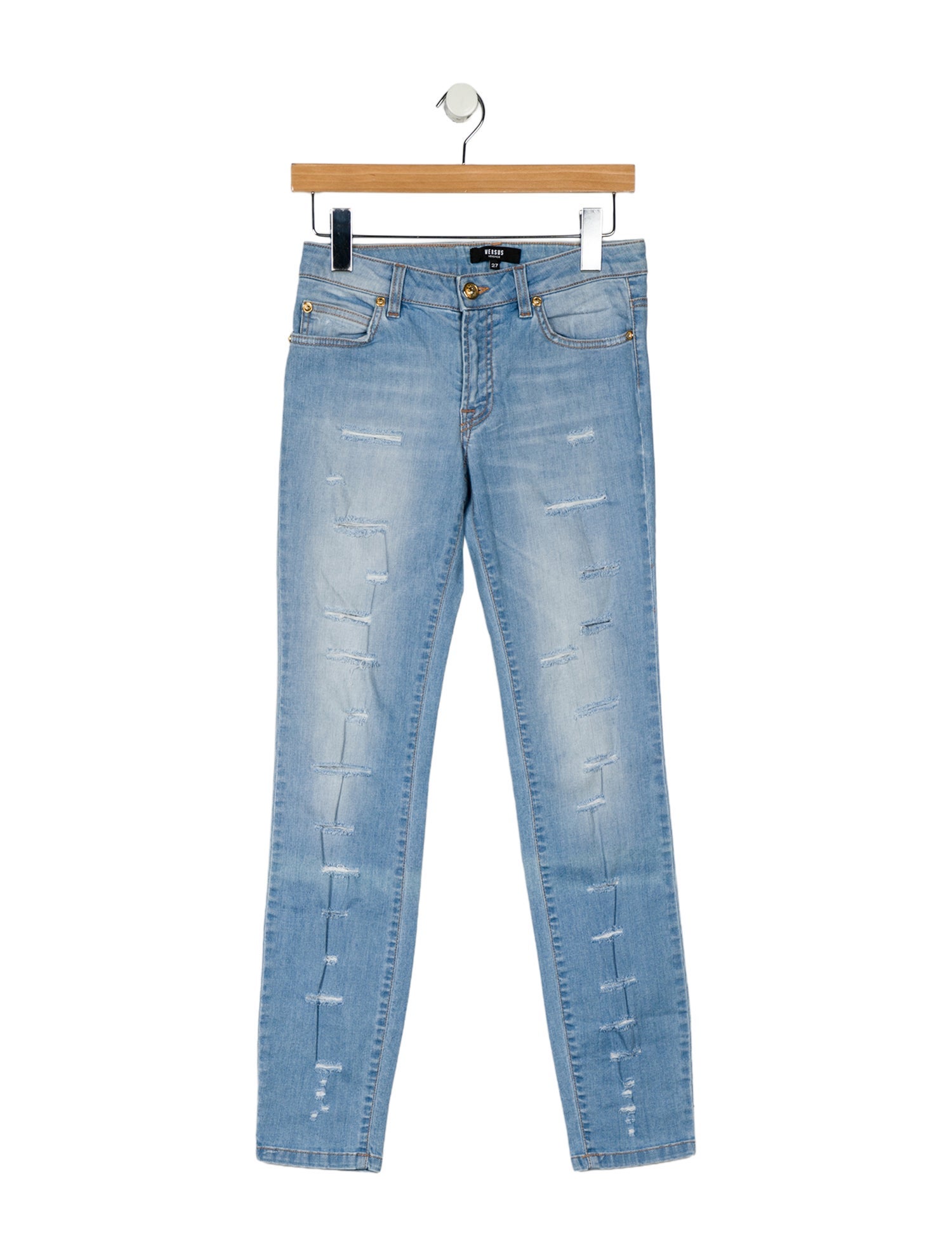 Versus Versace Low-Rise Skinny Leg Jeans