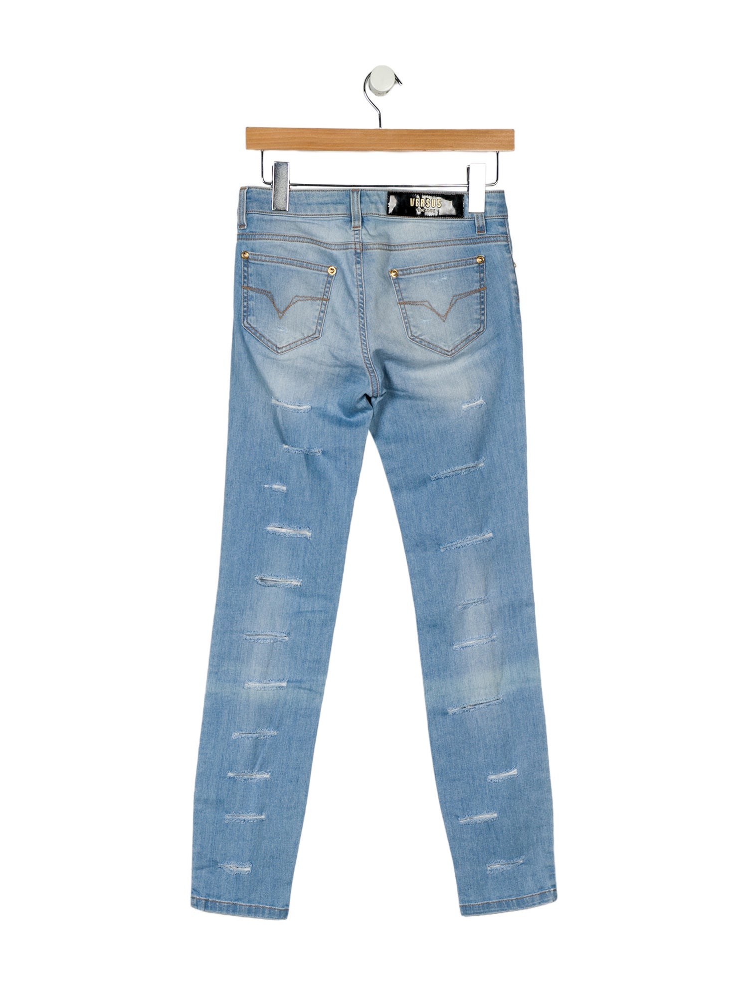 Versus Versace Low-Rise Skinny Leg Jeans